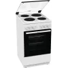 Gorenje GE5A21WH cucina freestanding piano cottura elettrico piastra in ghisa bianco