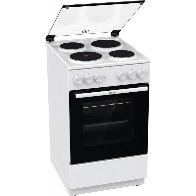 Gorenje GE5A21WH cucina freestanding piano cottura elettrico piastra in ghisa bianco