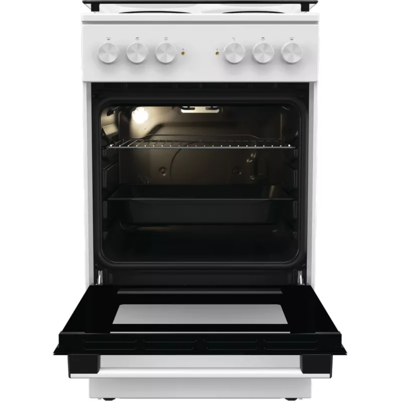 Gorenje GE5A21WH cucina freestanding piano cottura elettrico piastra in ghisa bianco