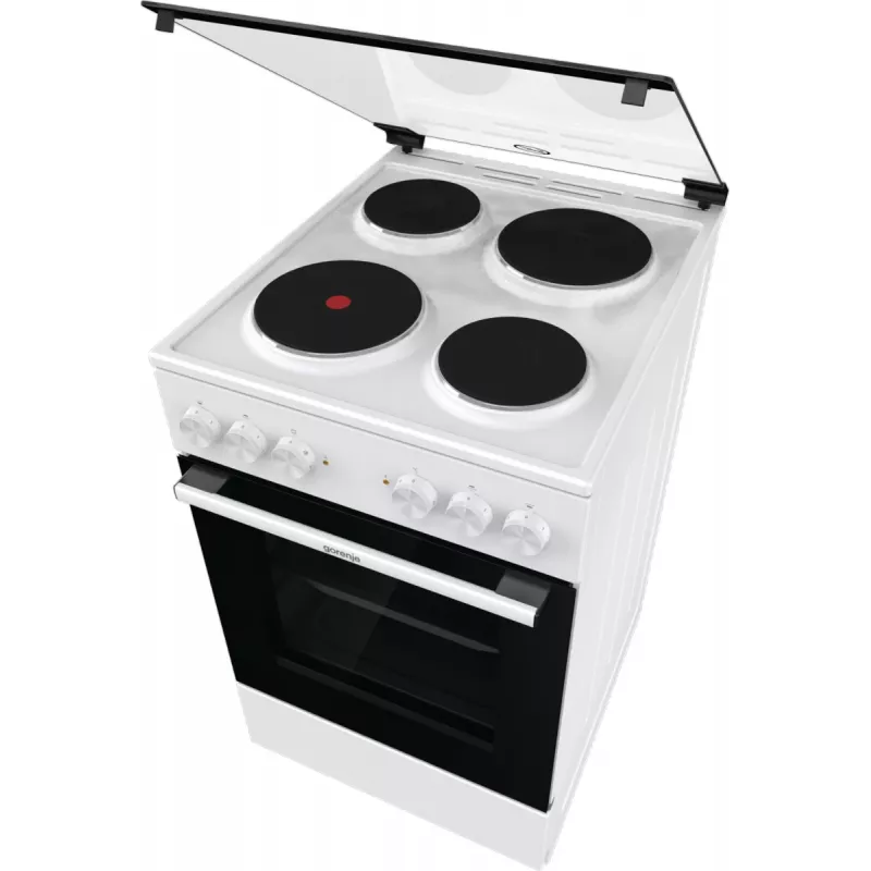 Gorenje GE5A21WH cucina freestanding piano cottura elettrico piastra in ghisa bianco
