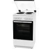 Gorenje GE5A21WH cucina freestanding piano cottura elettrico piastra in ghisa bianco