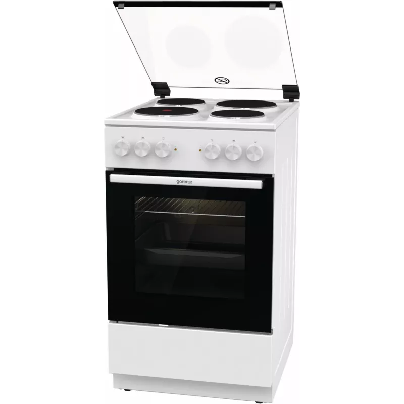 Gorenje GE5A21WH cucina freestanding piano cottura elettrico piastra in ghisa bianco