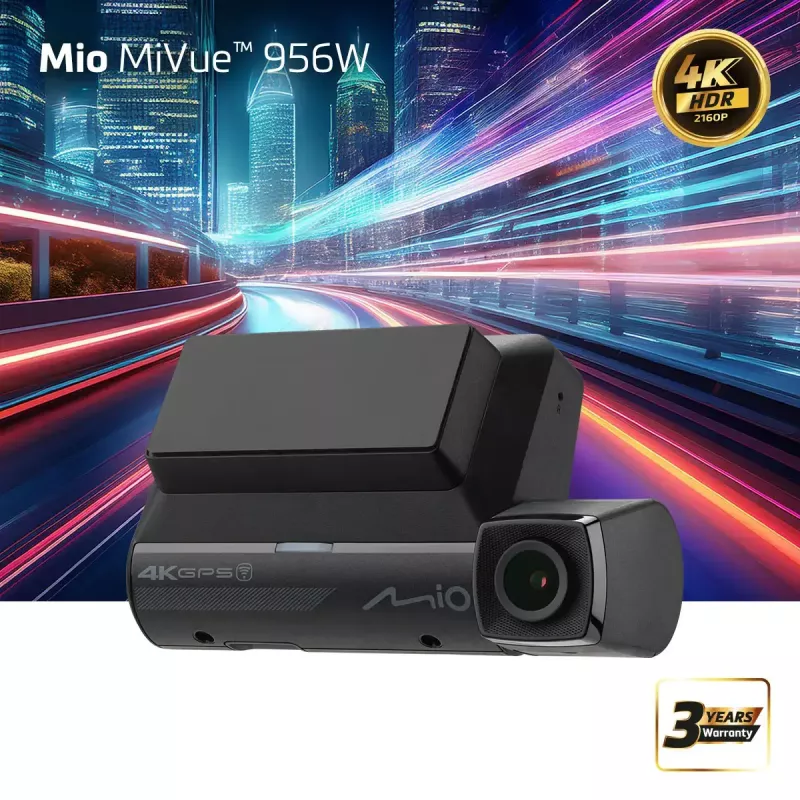 Dashcam Mio Premium 4K HDR | MiVue 956W | GPS | Wi-Fi