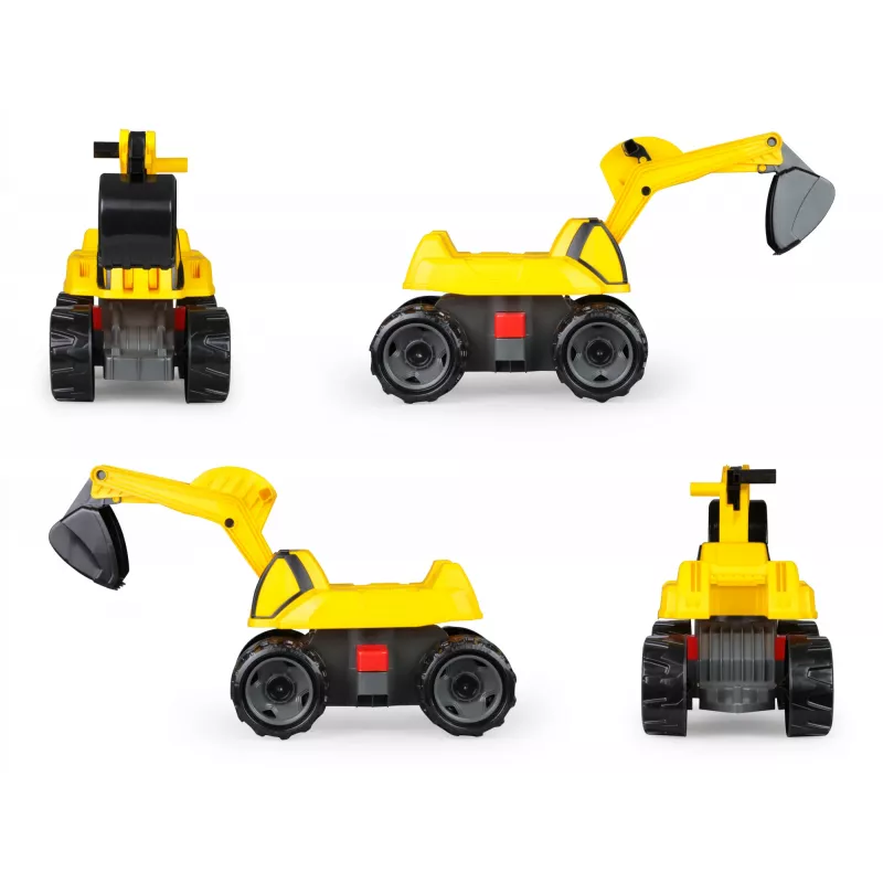 Escavatore a pedali Lena GIGA TRUCKS Excavator PRO 4 ruote plastica acciaio