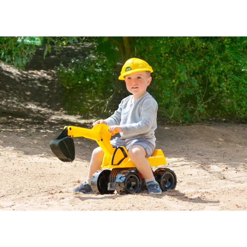 Escavatore a pedali Lena GIGA TRUCKS Excavator PRO 4 ruote plastica acciaio