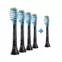Philips Premium Plaque Defence HX9045/88 4+1 confezione Testine spazzolino 5 pezzi Nero
