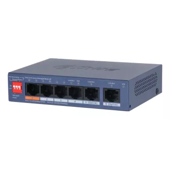 Switch di rete Dahua Technology CS4006-4ET2GT-60 managed L2 Gigabit Ethernet (10/100/1000) Power over Ethernet (PoE) blu