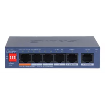 Switch di rete Dahua Technology CS4006-4ET2GT-60 managed L2 Gigabit Ethernet (10/100/1000) Power over Ethernet (PoE) blu