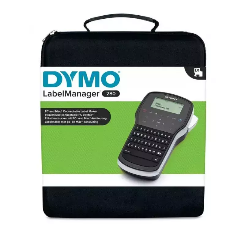Etichettatrice Dymo LabelManager 280 QWERTY con LCD, USB, Li-Ion, nastro D1 (max. 12 mm)
