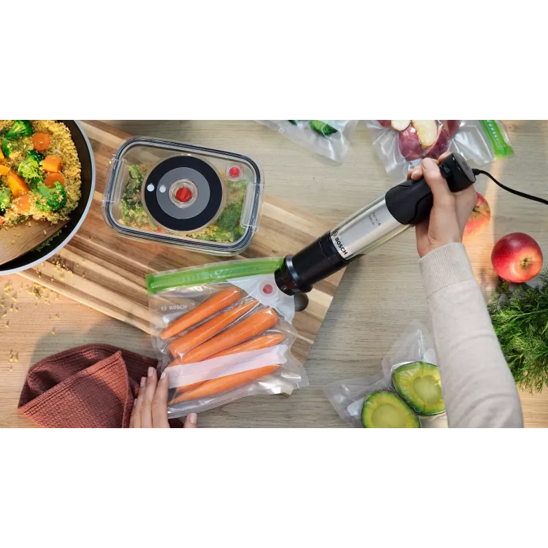 Frullatore a immersione Bosch Serie 6 MSM6M621 0,5 L 1000 W nero, acciaio inox