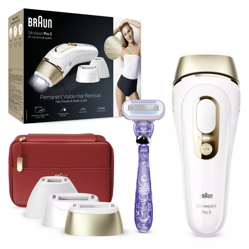 Braun Silk-expert Pro Silk·expert Pro 5 PL5267 luce pulsata intensa (IPL) oro, bianco