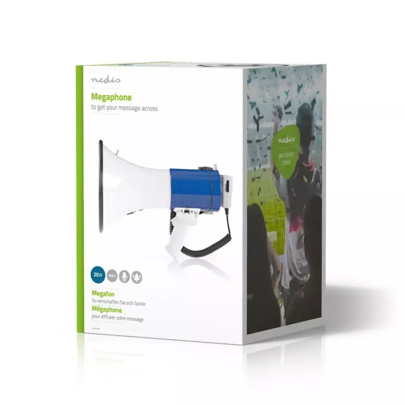 Megafono Nedis MEPH200WT bianco blu 20 W portata 300 m