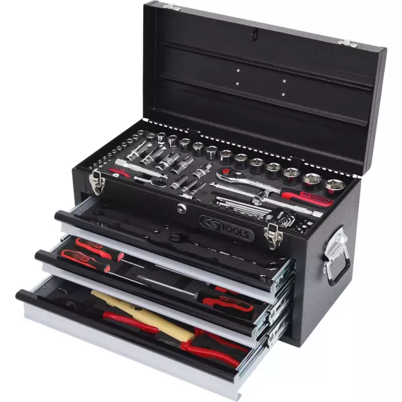Set di utensili da meccanico KS Tools 918.0200 99 utensili acciaio cromo-vanadio