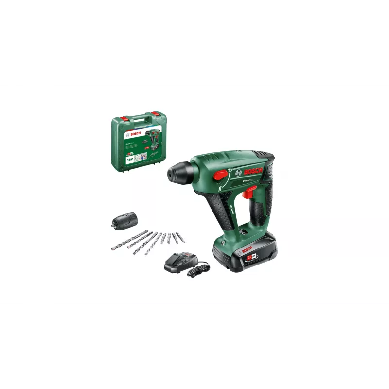 Martello perforatore a batteria Bosch UneoMaxx SDS-Quick, 18 V, 2,5 Ah (060395230F)