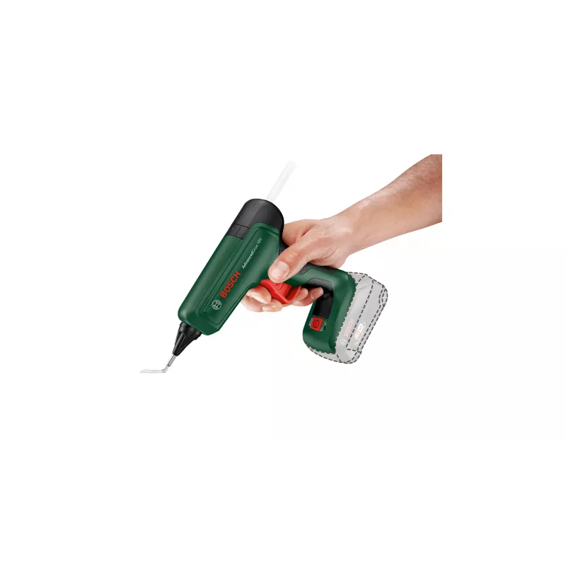 Pistola per colla a caldo Bosch AdvancedGlue 18V senza fili per stick di colla da 11 mm