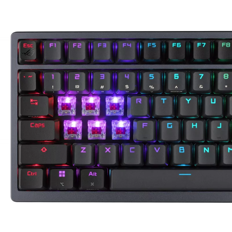 Tastiera meccanica wireless ASUS ROG Azoth nera — modello 90MP0316-BKUA01, retroilluminazione RGB