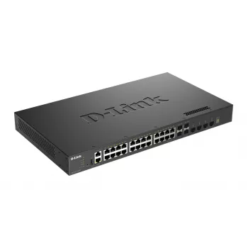 Switch gestito L3 impilabile D-Link DXS-3410-32XY/E, 24x 10GBASE-T + 4x SFP+ + 4x SFP28