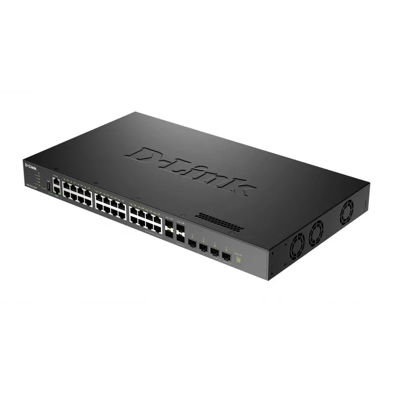 Switch gestito L3 impilabile D-Link DXS-3410-32XY/E, 24x 10GBASE-T + 4x SFP+ + 4x SFP28