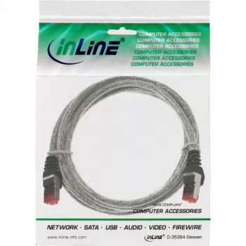 Cavo patch InLine S/FTP PiMF Cat.6 250MHz PVC rame trasparente 25m