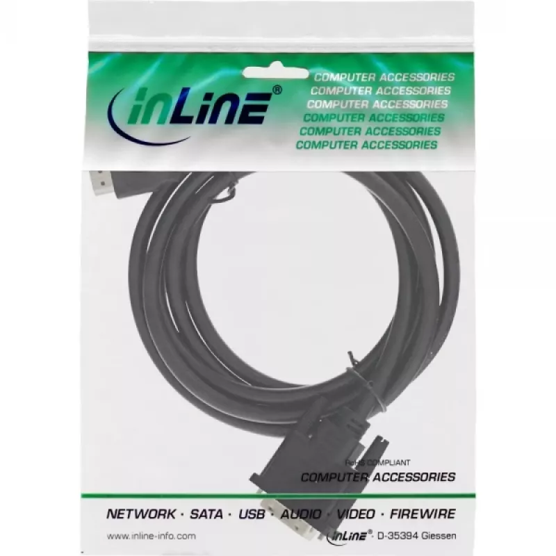 InLine cavo HDMI-DVI connettore HDMI / connettore DVI 18+1 nero 2m
