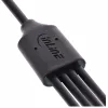 InLine cavo di ricarica Y USB 4in1, 1x connettore USB-A su 4x connettore USB-C, nero 0,5 m