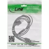 InLine cavo di ricarica Y USB 4in1, 1x connettore USB-A su 4x connettore USB-C, nero 0,5 m