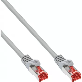 Cavo patch InLine S/FTP PiMF Cat.6 250MHz rame senza alogeni grigio 20 m