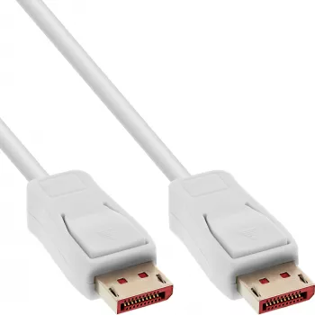 Cavo DisplayPort InLine 17211W, DisplayPort–DisplayPort, 1,5 m, bianco, diametro 7 mm