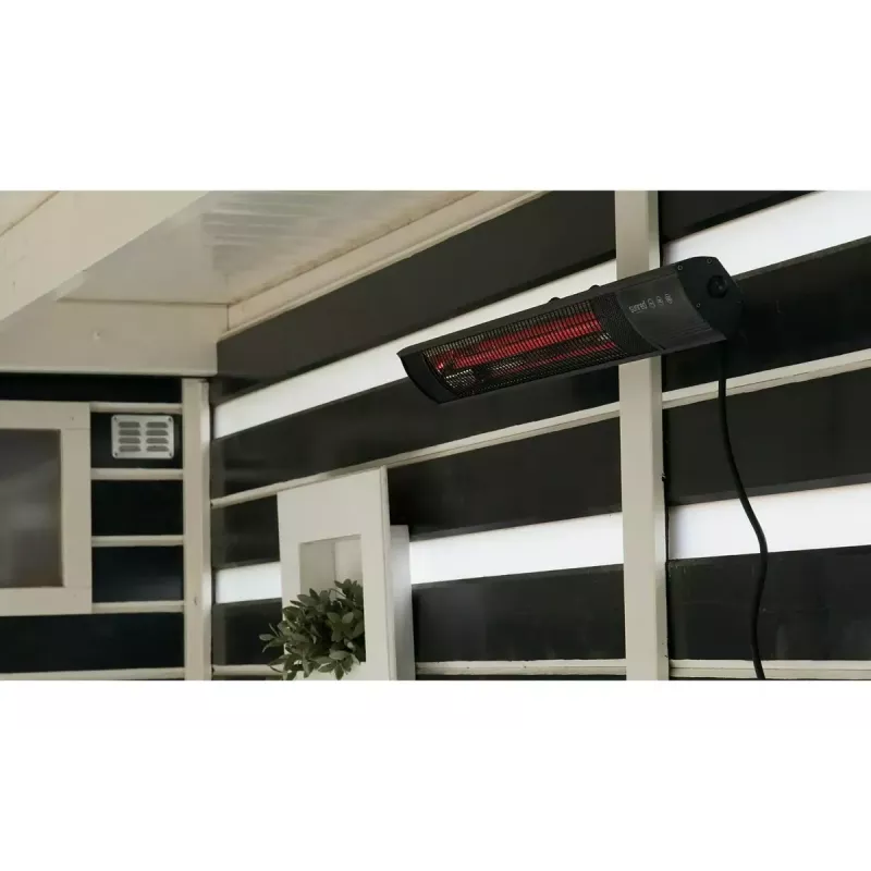 Riscaldamento a infrarossi SUNRED RD-DARK-20, 2000 W, montaggio a parete, IP55, nero