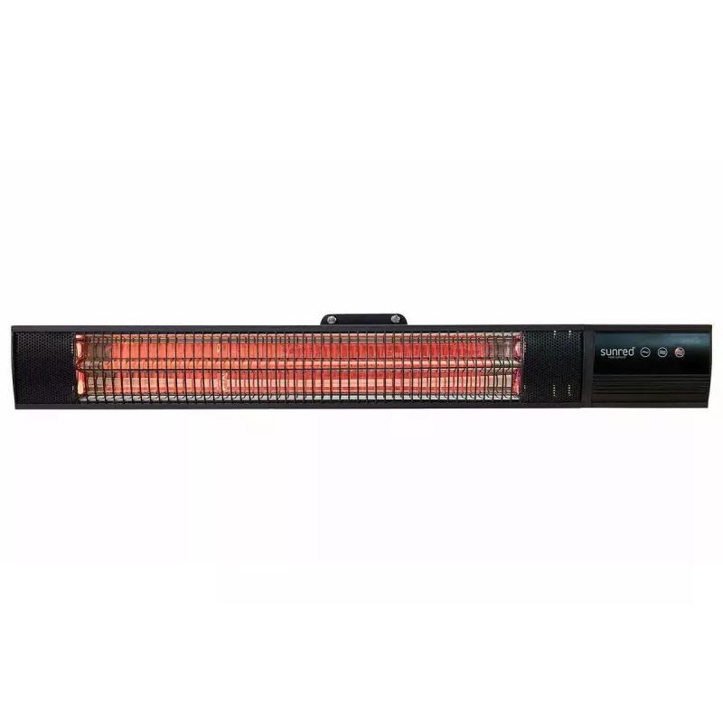 Riscaldamento a infrarossi SUNRED RD-DARK-20, 2000 W, montaggio a parete, IP55, nero