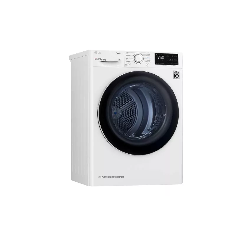 LG RH80V3AV6N asciugatrice a pompa di calore a libera installazione a carica frontale 8 kg bianco