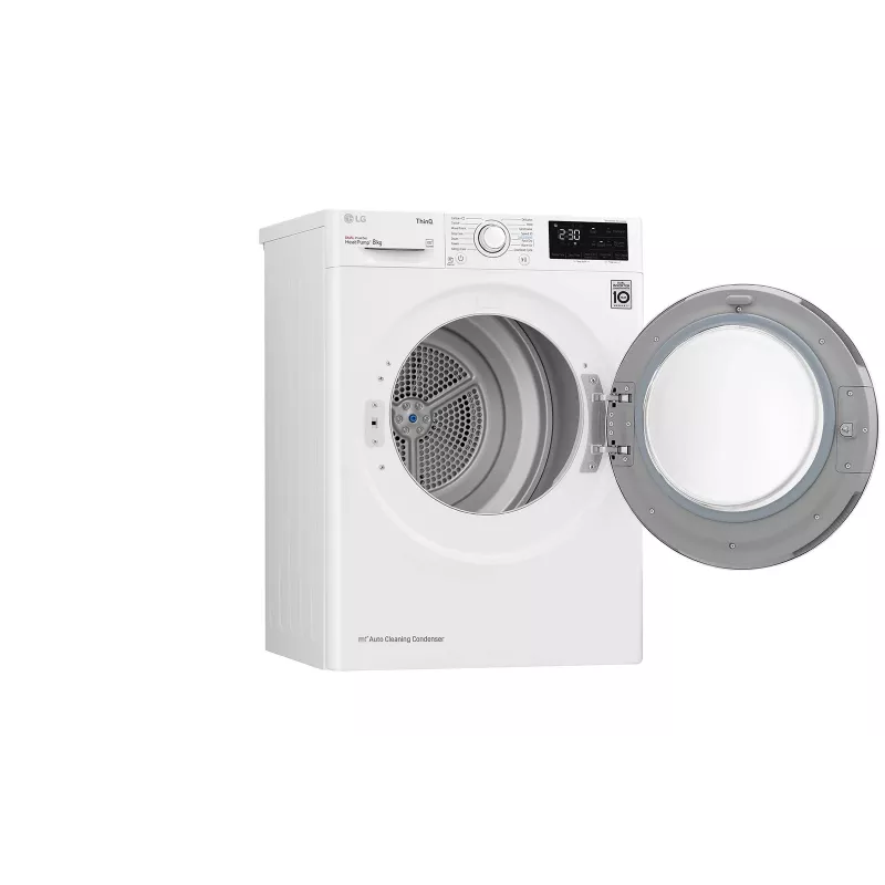 LG RH80V3AV6N asciugatrice a pompa di calore a libera installazione a carica frontale 8 kg bianco