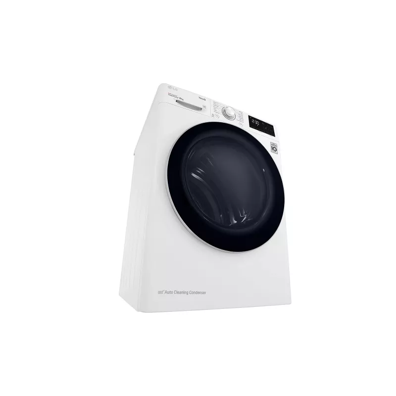 LG RH80V3AV6N asciugatrice a pompa di calore a libera installazione a carica frontale 8 kg bianco