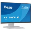 Monitor IIYAMA ProLite T2252MSC-W2AG 54,5 cm (21,4 inch) Full HD 1920x1080 LCD touchscreen, 5 ms, hub USB 3.2, altoparlanti, VESA, bianco