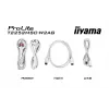 Monitor IIYAMA ProLite T2252MSC-W2AG 54,5 cm (21,4 inch) Full HD 1920x1080 LCD touchscreen, 5 ms, hub USB 3.2, altoparlanti, VESA, bianco