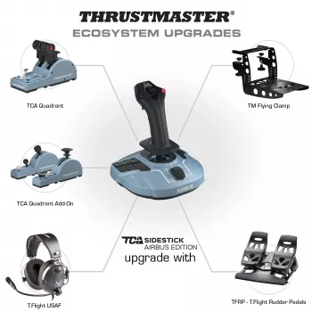 Thrustmaster TCA Quadrant Airbus Edition nero, blu Flight Sim PC