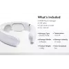 SKG 4356E - bianco, massaggio combinato, collo, bianco, silicone, tasti, batteria