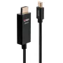 Cavo Lindy 1 m Mini DisplayPort a HDMI attivo con HDR, 1 m, Mini DisplayPort, HDMI, connettore maschio, connettore maschio, dritto