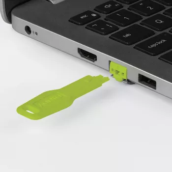 Blocco porta RJ-45 Lindy (senza chiave) - confezione da 20, verde