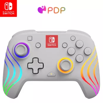 PDP Afterglow Wave White Gamepad USB analogico / digitale Nintendo Switch, Nintendo Switch Lite, Nintendo Switch OLED
