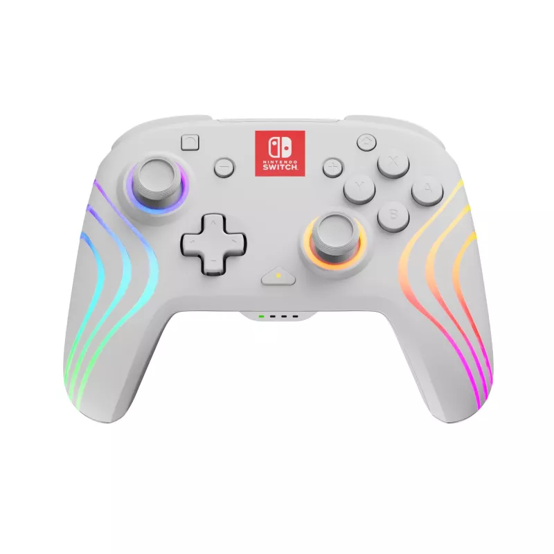 PDP Afterglow Wave White Gamepad USB analogico / digitale Nintendo Switch, Nintendo Switch Lite, Nintendo Switch OLED