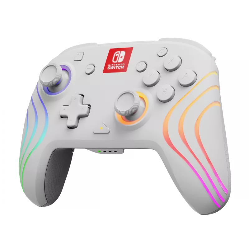 PDP Afterglow Wave White Gamepad USB analogico / digitale Nintendo Switch, Nintendo Switch Lite, Nintendo Switch OLED