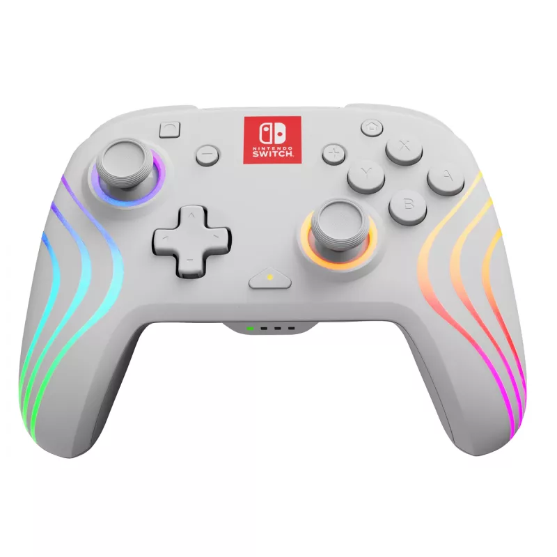 PDP Afterglow Wave White Gamepad USB analogico / digitale Nintendo Switch, Nintendo Switch Lite, Nintendo Switch OLED