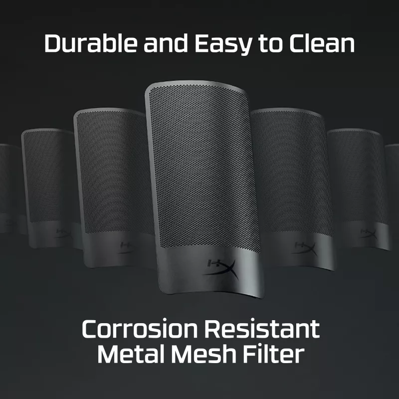 Filtro anti-pop per microfono HyperX Shield 6X256AA, collo di cigno flessibile, nero