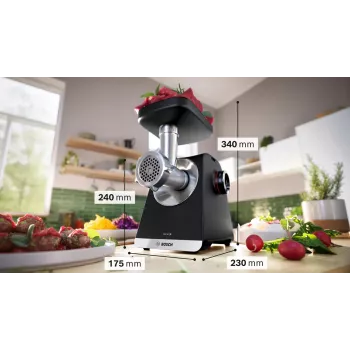 Bosch Serie 6 tritacarne 2100 W nero, argento
