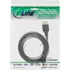 InLine cavo piatto USB 2.0 USB Type-A connettore maschio / Mini-B connettore maschio 5pin nero/oro 1,0 m