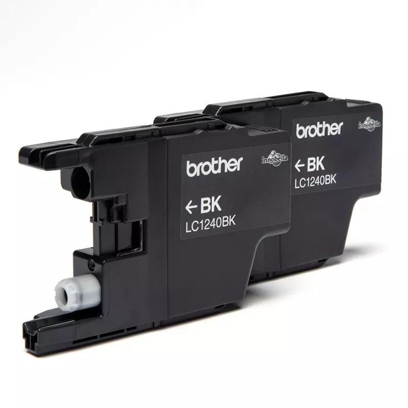 Brother LC1240BKBP2 confezione doppia di cartucce d'inchiostro, 2 x nero, 600 pagine