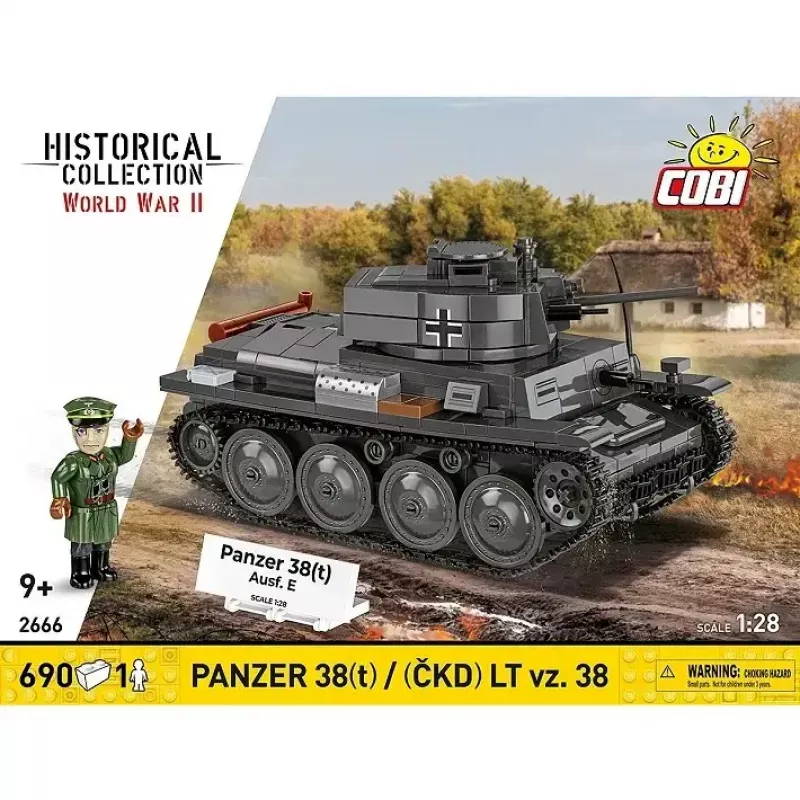 Set di costruzione Cobi Blocks carro armato 38 VZ.38 690 elementi – kit modello in scala