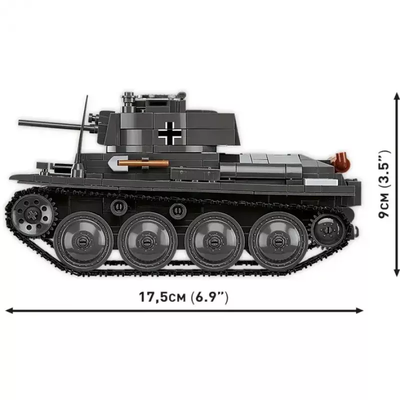 Set di costruzione Cobi Blocks carro armato 38 VZ.38 690 elementi – kit modello in scala