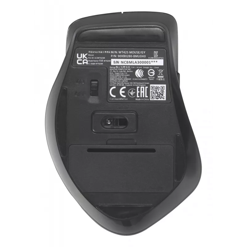 ASUS WT425 mouse ufficio destrorso RF wireless ottico 1600 DPI
